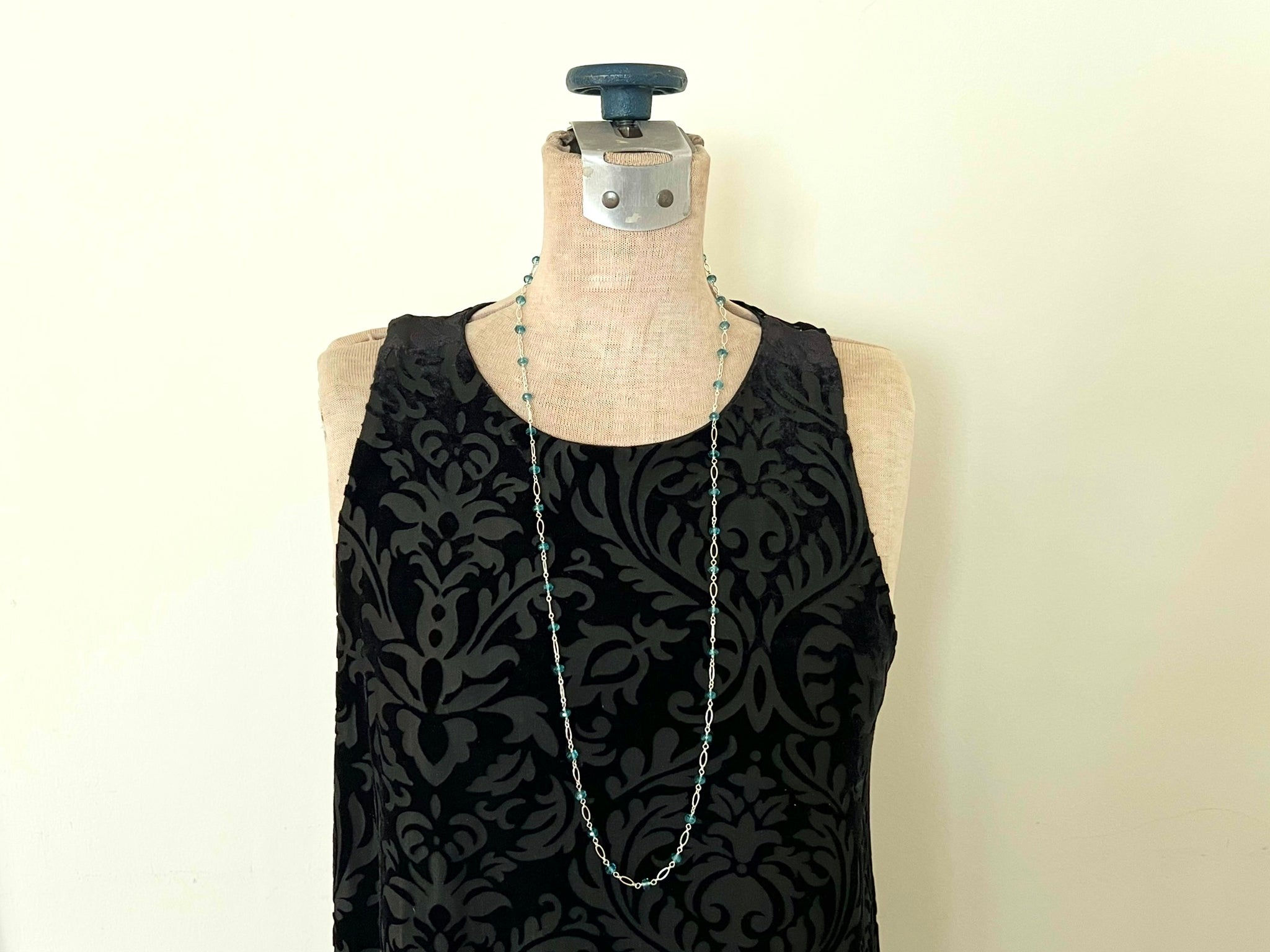 Apatite Long Necklace Sterling Silver 925 / アパタイト　ロングネックレス　スターリングシルバー925