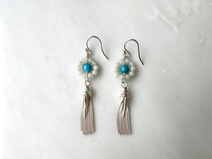 Apatite  Earrings Sterling Silver 925 / アパタイト　ピアス　 スターリングシルバー 925　　