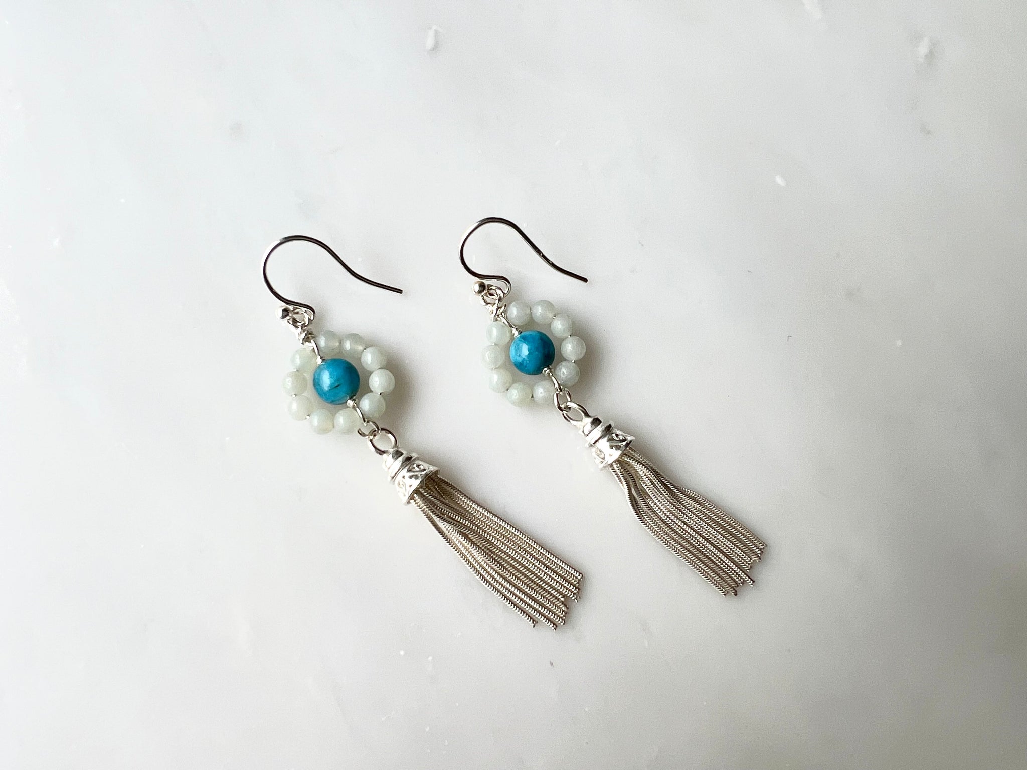 Apatite  Earrings Sterling Silver 925 / アパタイト　ピアス　 スターリングシルバー 925　　