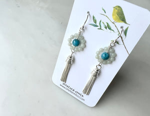 Apatite  Earrings Sterling Silver 925 / アパタイト　ピアス　 スターリングシルバー 925　　