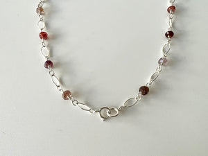 Spinel Chain Necklace Sterling Silver 925 / スピネル　チェーン　ネックレス　スターリングシルバー925