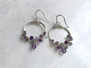 Amethyst Earrings Sterling Silver 925 / アメジスト　ピアス　スターリングシルバー925