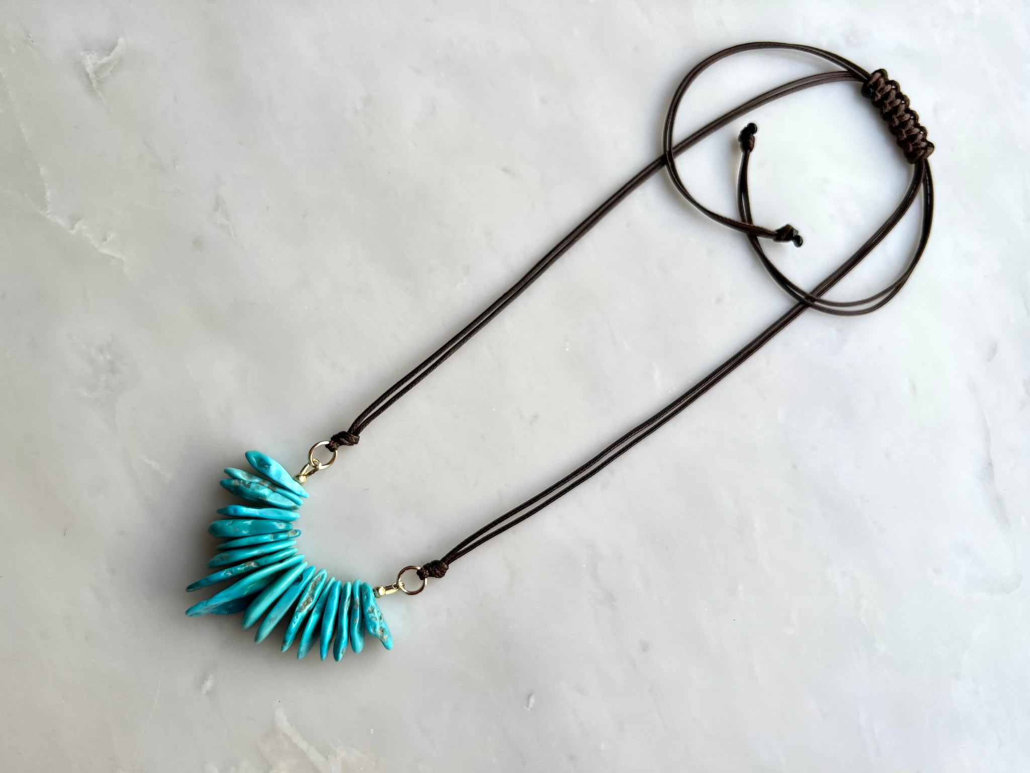 Turquoise Necklace 14K Gold Filled / ターコイズ　ネックレス　14K ゴールドフィルド