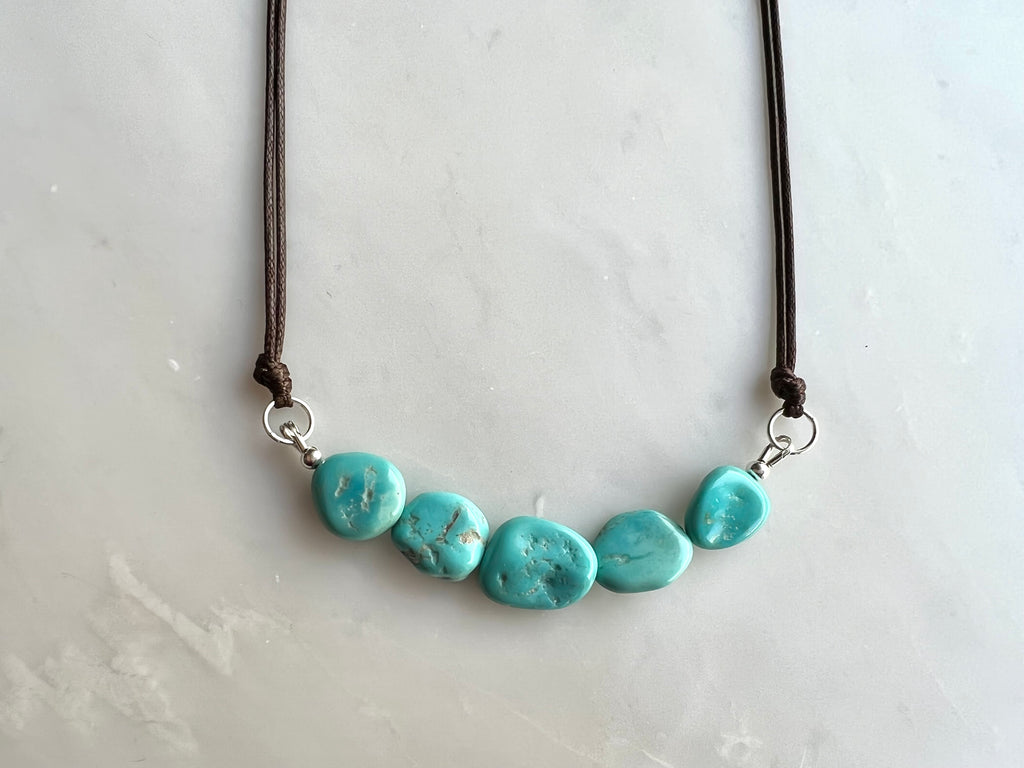 Turquoise Nugget Necklace Sterling Silver 925 / ターコイズ ナゲット　ネックレス　スターリングシルバー925