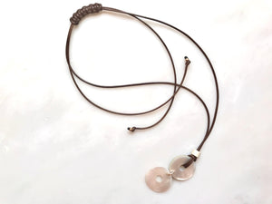 Mother of Pearl  & Venetian Bead Necklace 14K Gold- Filled / マザーオブパール & ベネチアンビーズ　ネックレス 14K Gold-Filled