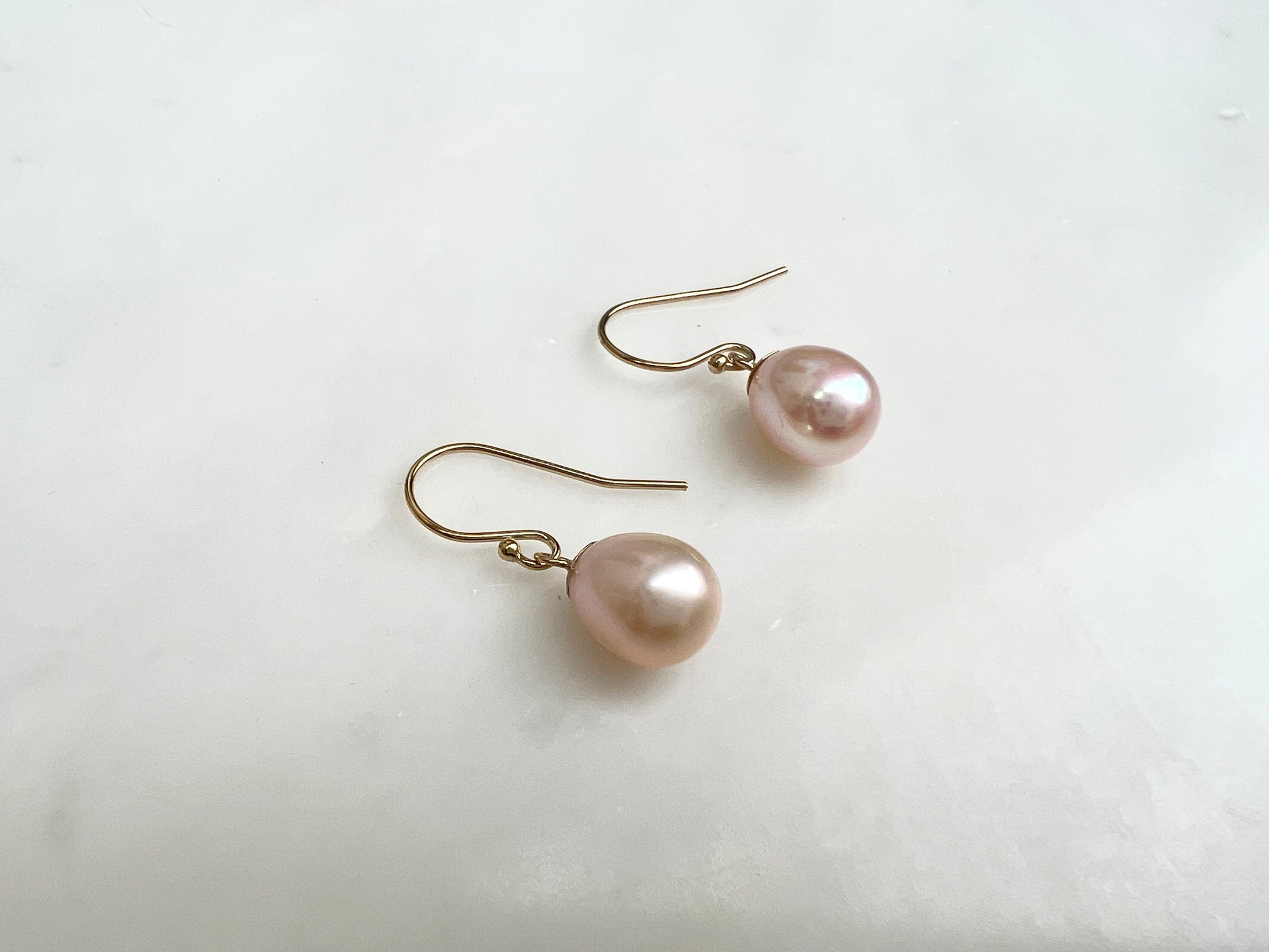 Pearl Drop Earrings 14K Gold Filled / 　パール ドロップ型　ピアス 14K Gold Filled