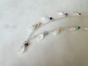 Marquise Shaped Moonstone Necklace Sterling Silver 925 /マーキース型　ムーンストーン　ネックレス　スターリングシルバー 925