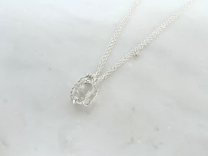 Herkimer Diamond 5/8"  Necklace Sterling Silver 925 / ハーキマーダイアモンド 5/8" 　ネックレス スターリングシルバー925